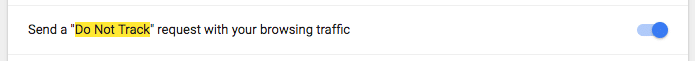 do not track chrome