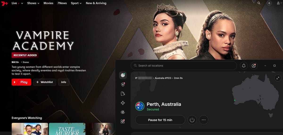 7plus connected to peth server