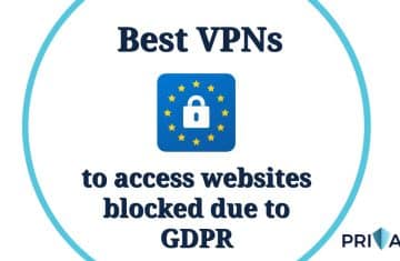 Best VPN websites blocked GDPR