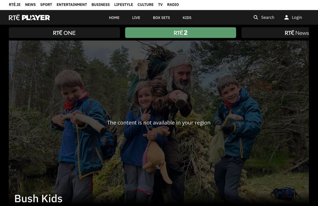 RTE Player not available in your region