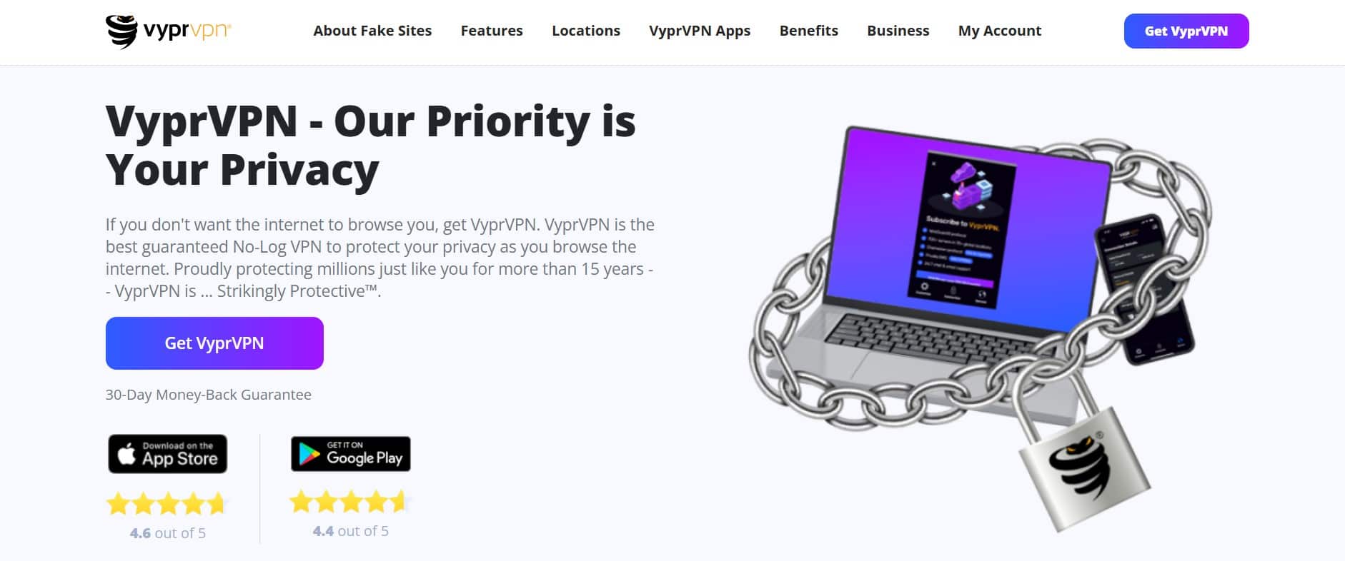 VyprVPN Homepage
