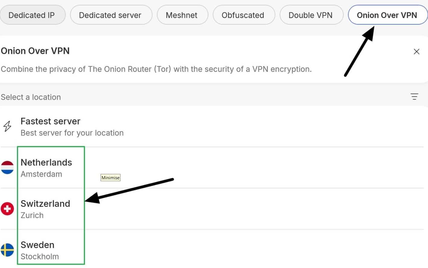 NordVPN Onion Over VPN