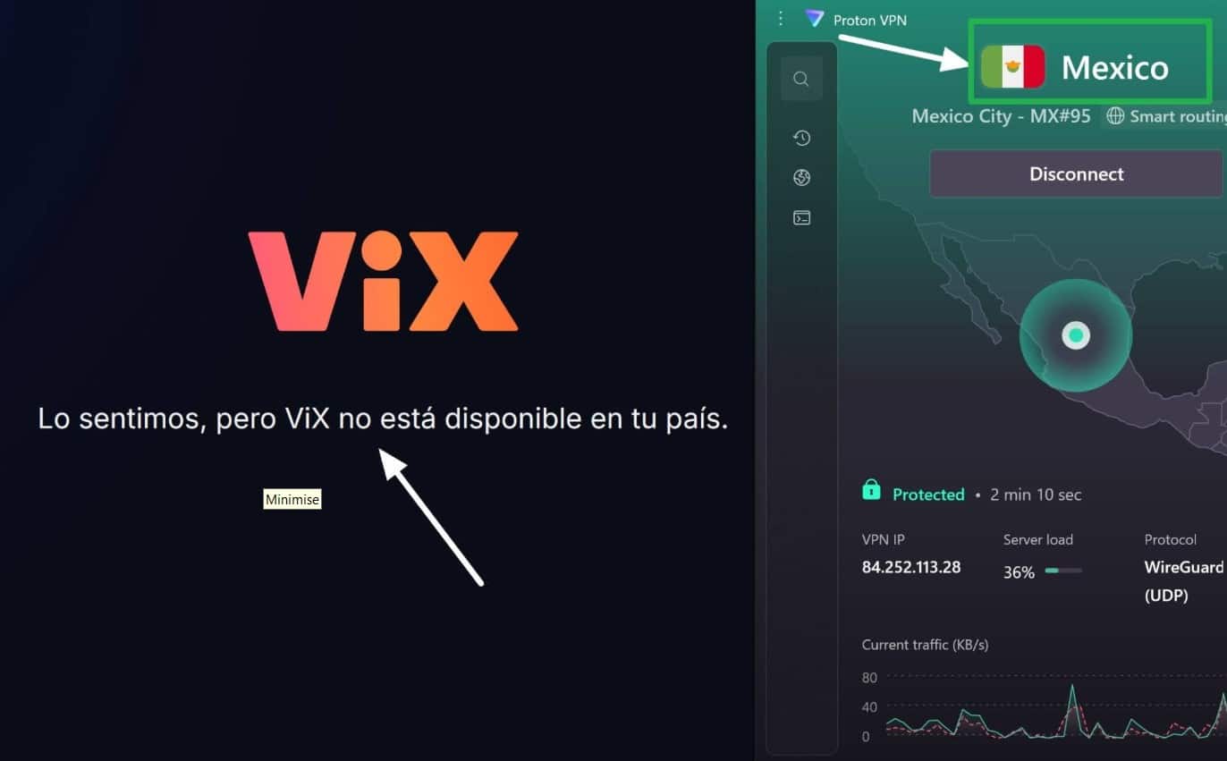ProtonVPN Vix Mexico