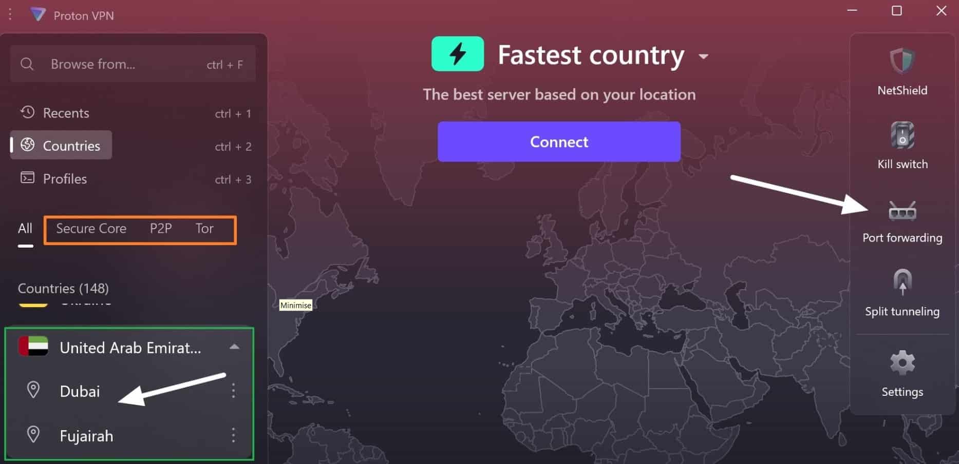 Protonvpn UAE Servers