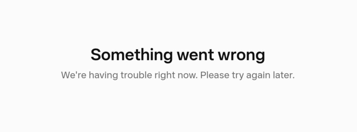 Muse Something went wrong