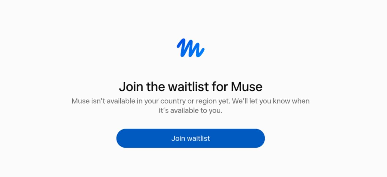 Muse Waitlist